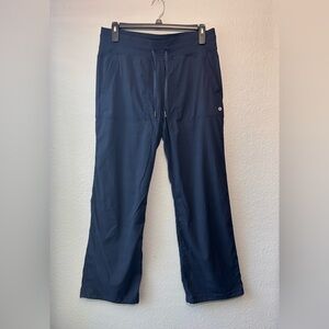 Lululemon Pants Womens Size 12 Blue Dance Studio Ruched Leg Drawstring Yoga